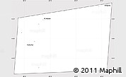 Silver Style Simple Map of Santa Ana, cropped outside