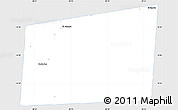 Silver Style Simple Map of Santa Ana, single color outside