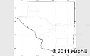 Blank Simple Map of Peten, cropped outside, no labels