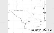 Blank Simple Map of Peten, cropped outside