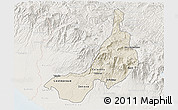 Shaded Relief 3D Map of Quezaltenango, lighten