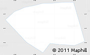Silver Style Simple Map of Cajola, single color outside