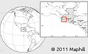 Blank Location Map of Colomba, highlighted country