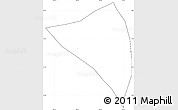 Blank Simple Map of Huitan, cropped outside