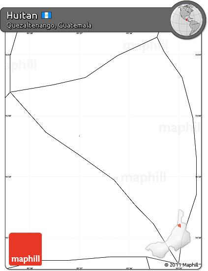 Blank Simple Map of Huitan