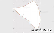 Classic Style Simple Map of Huitan, cropped outside