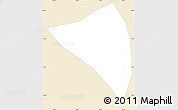 Classic Style Simple Map of Huitan, single color outside