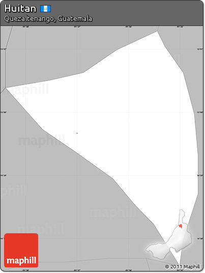 Gray Simple Map of Huitan