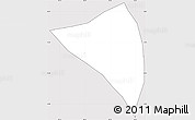 Silver Style Simple Map of Huitan, cropped outside