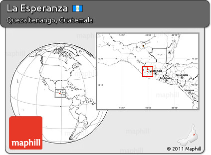 Blank Location Map of La Esperanza