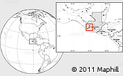 Blank Location Map of La Esperanza, highlighted country, highlighted parent region