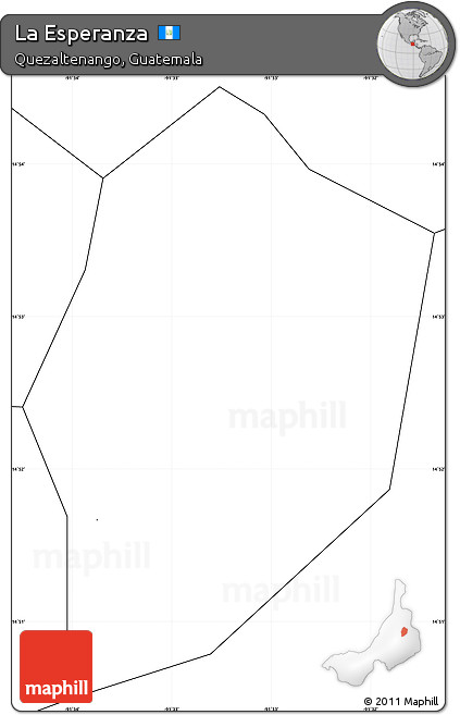 Blank Simple Map of La Esperanza
