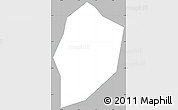Gray Simple Map of La Esperanza, single color outside