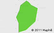 Political Simple Map of La Esperanza, single color outside