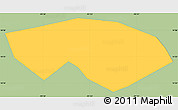 Savanna Style Simple Map of Olintepeque, single color outside