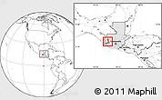 Blank Location Map of Palestina Los a., highlighted country, highlighted parent region, within the entire country