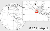 Blank Location Map of Palestina Los a., highlighted country