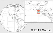 Blank Location Map of Palestina Los a., highlighted parent region