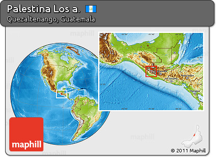 Physical Location Map of Palestina Los A.