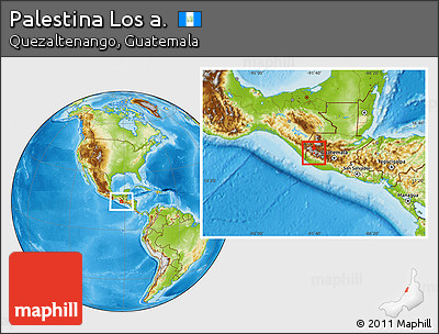Physical Location Map of Palestina Los A.