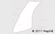 Classic Style Simple Map of Palestina Los a., cropped outside