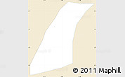Classic Style Simple Map of Palestina Los a., single color outside