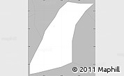 Gray Simple Map of Palestina Los a.