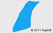 Political Simple Map of Palestina Los a., single color outside
