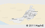 Classic Style Panoramic Map of Quezaltenango, single color outside