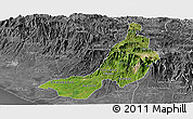 Satellite Panoramic Map of Quezaltenango, desaturated