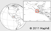 Blank Location Map of S. Fco la Union, highlighted country, highlighted parent region