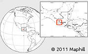 Blank Location Map of S. Fco la Union, highlighted parent region, within the entire country