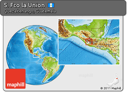Physical Location Map of S. Fco La Union, highlighted parent region