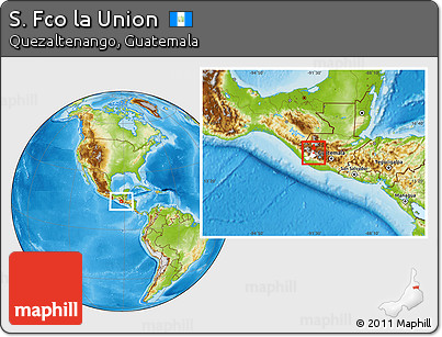 Physical Location Map of S. Fco La Union, highlighted parent region