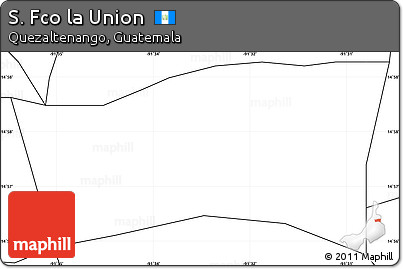 Blank Simple Map of S. Fco La Union