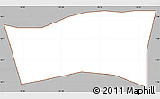 Gray Simple Map of S. Fco la Union, cropped outside