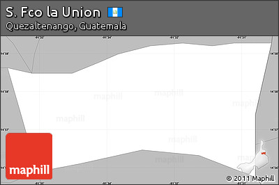 Gray Simple Map of S. Fco La Union