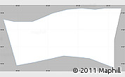 Gray Simple Map of S. Fco la Union, single color outside