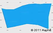 Political Simple Map of S. Fco la Union, single color outside