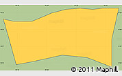 Savanna Style Simple Map of S. Fco la Union, cropped outside