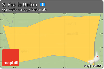 Savanna Style Simple Map of S. Fco La Union