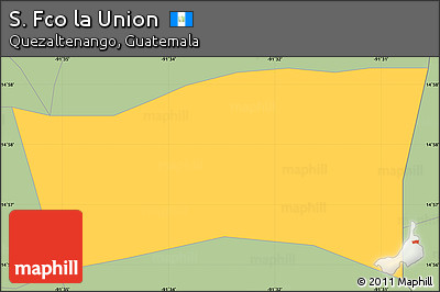 Savanna Style Simple Map of S. Fco La Union