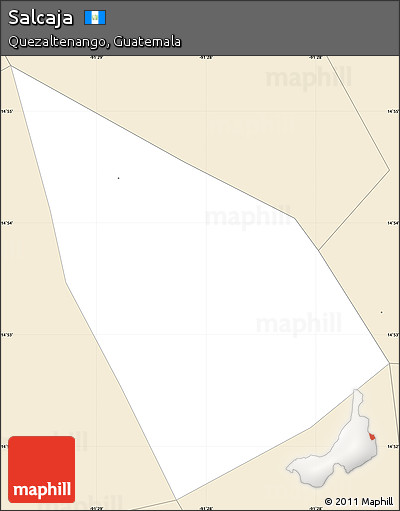 Classic Style Simple Map of Salcaja
