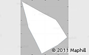 Gray Simple Map of Salcaja, single color outside