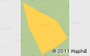 Savanna Style Simple Map of Salcaja, single color outside