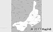 Gray Simple Map of Quezaltenango