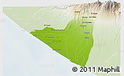 Physical 3D Map of Retalhuleu, lighten