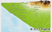 Physical 3D Map of Retalhuleu