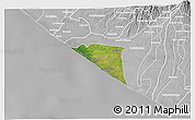 Satellite 3D Map of Champerico, lighten, desaturated