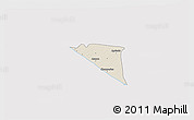 Shaded Relief 3D Map of Champerico, cropped outside